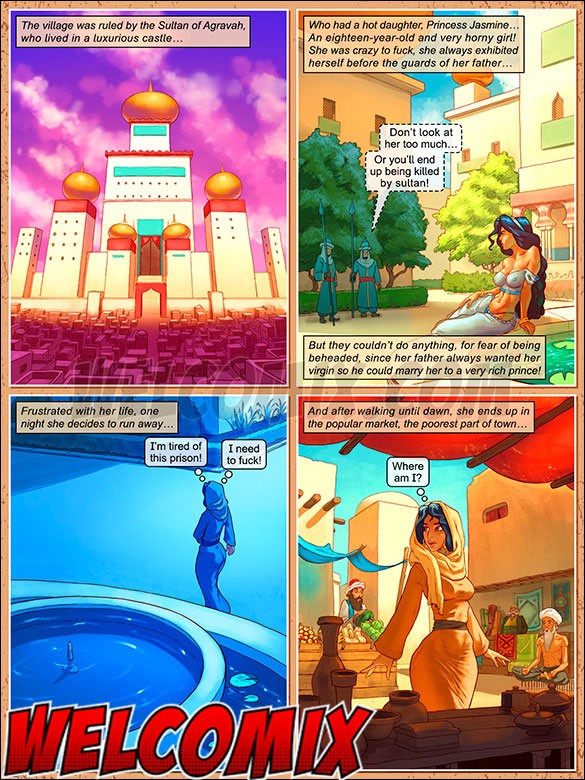 I can't wait to have that huge cock filling my wet pussy - Tales Grandma Doesn't Tell, Aladdin